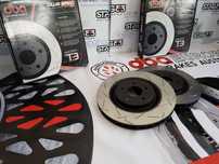 Discos Travão DBA T3 Ibiza Golf GTI VAG 345mm 312mm calços EBC Tarox