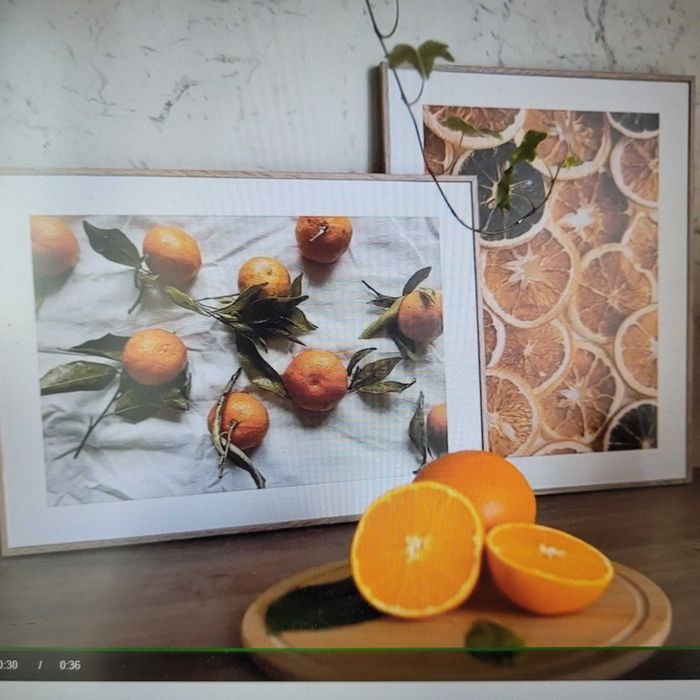 Obraz Pomarańcze 2 elementy 30 x 40 cm - NOWE