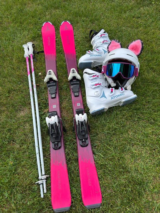 Narty Atomic Vantage + Kije + Buty + Kask + Gogle - SUPER
