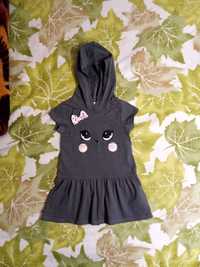 2-3г платье с кошечка как новое какрнавальный костюм кошка