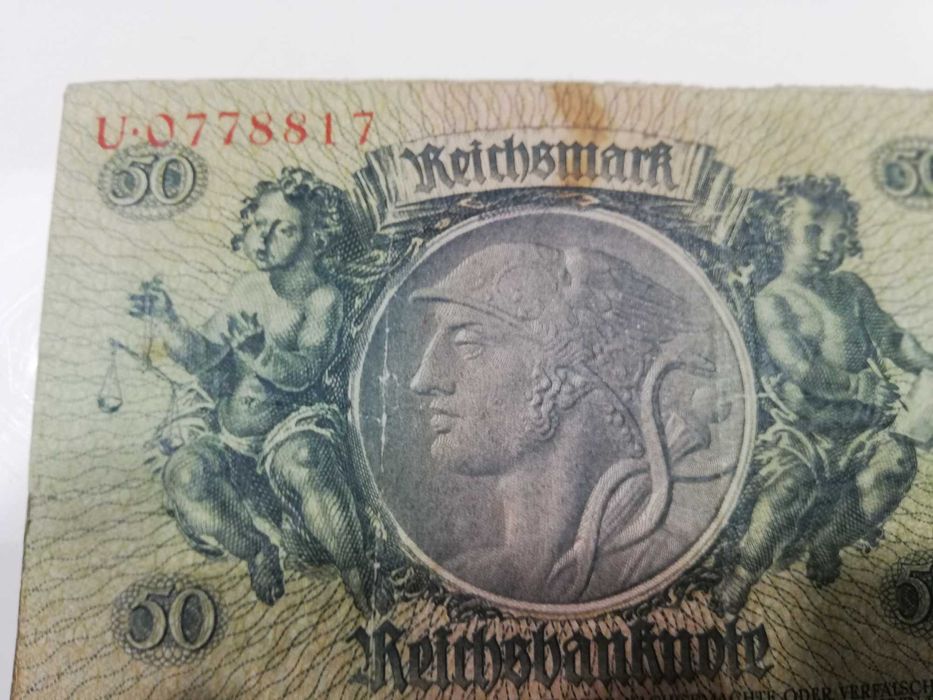 Sprzedam stary niemiecki banknot 50 marek seria U