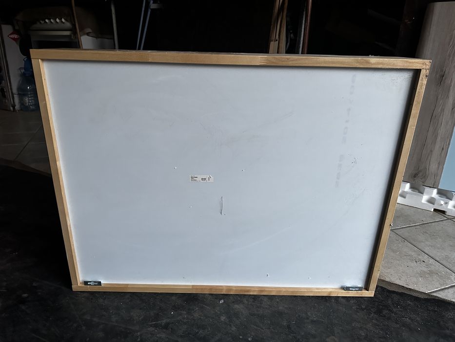 Lustro z szafką ikea MOLGER MOGLER jasne drewno 80x60 cm
