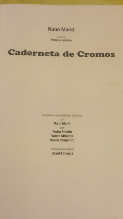 Livro Caderneta de Cromos