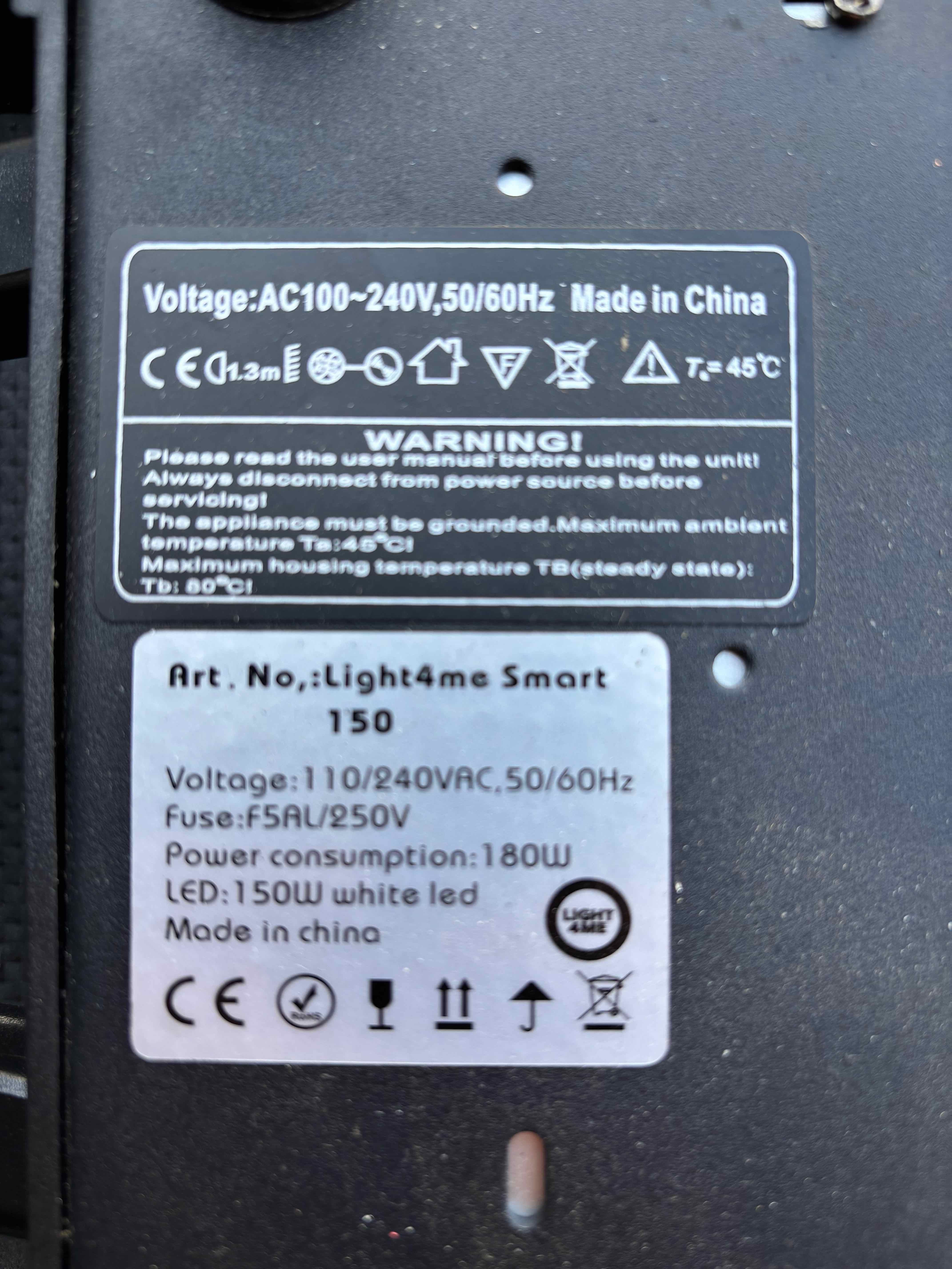 ruchome głowy Light4me SMART SPOT 150 LED 2 szt. z case