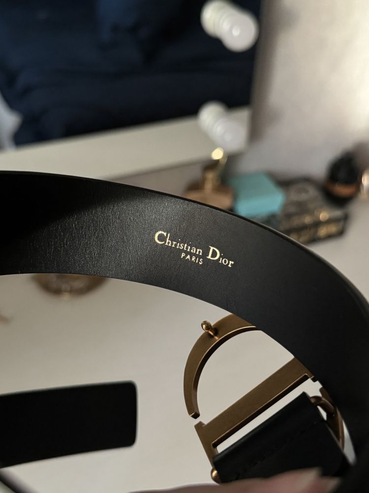 оригінальний ремінь Dior пасок шкіра