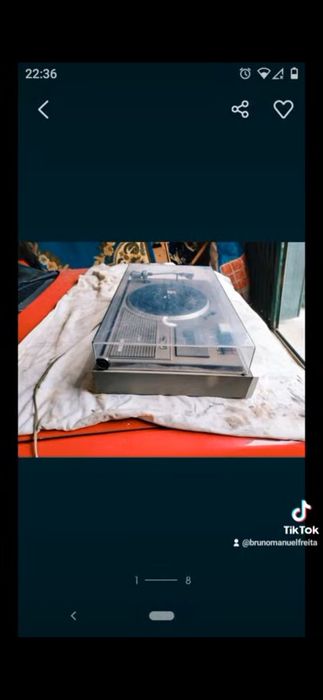 Rádio vinil em bom estado