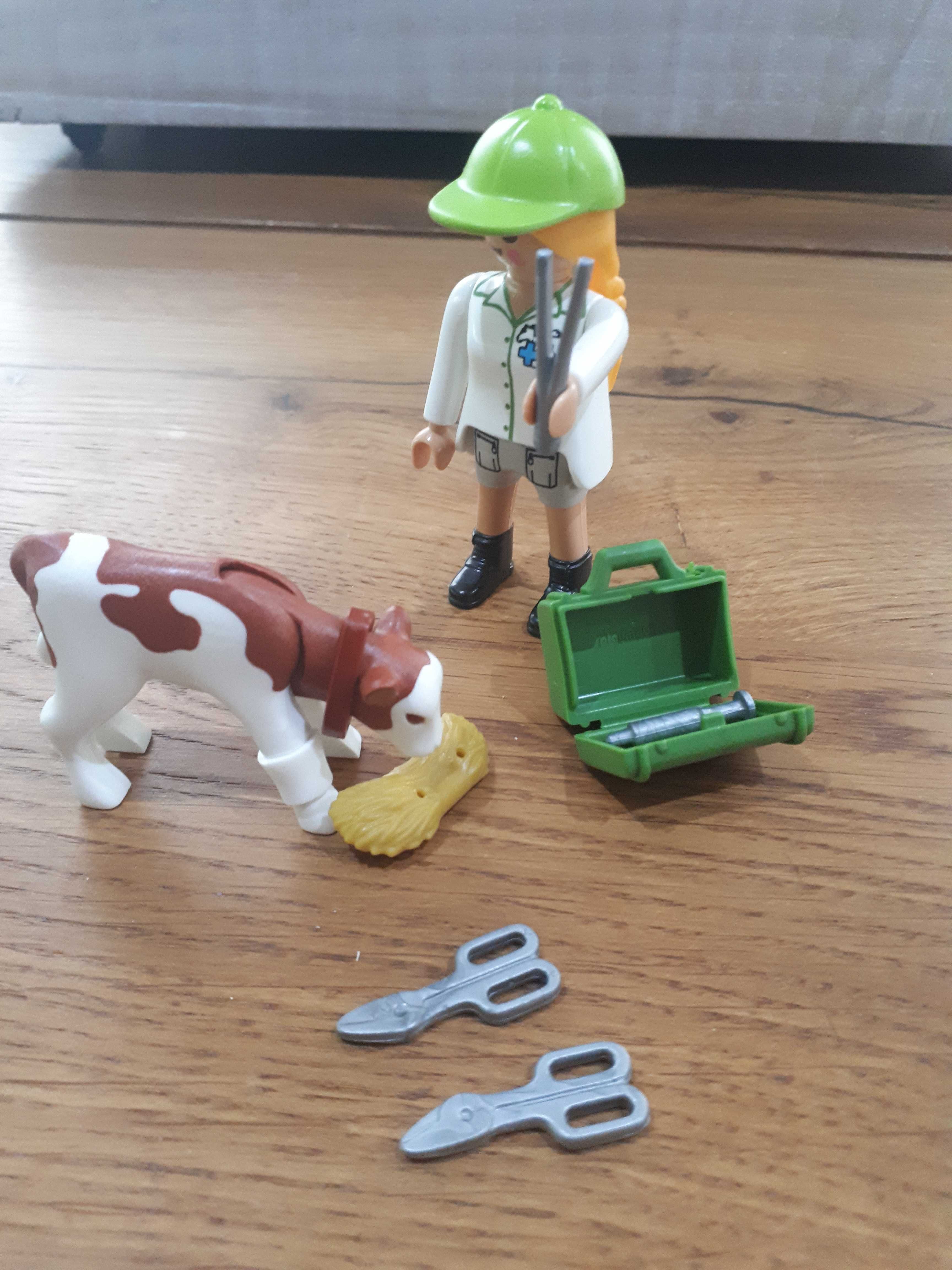 Playmobil 70252 Weterynarz krowa cielak