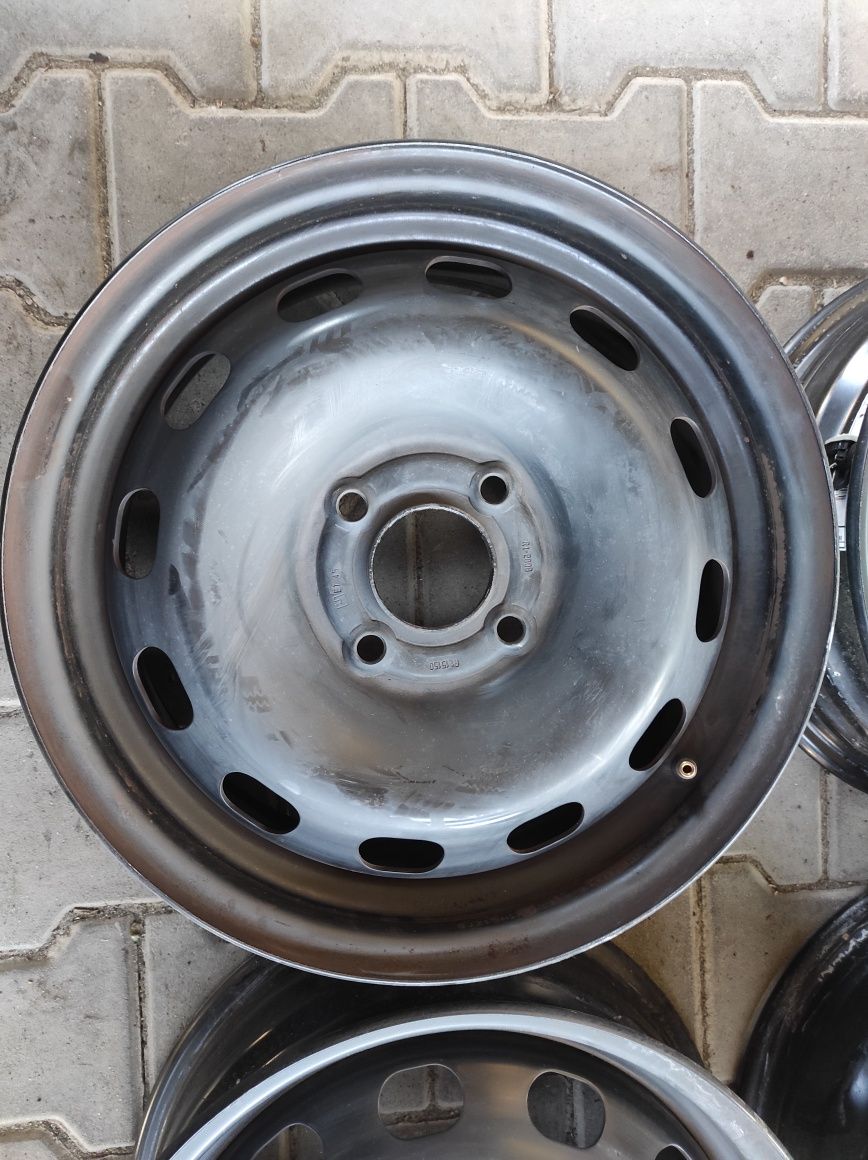 Felgi stalowe 6x15 cali 4x108 ET45 63.4 Ford Fiesta czujniki TPMS#4405