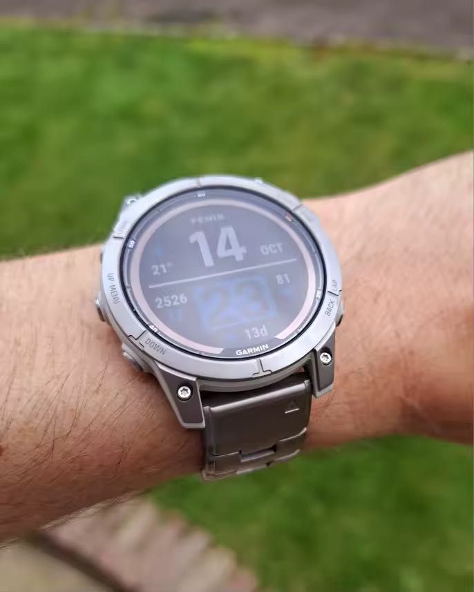 Титановий браслет на годинник Garmin Quick Fit 22 26mm ремінець Гармін