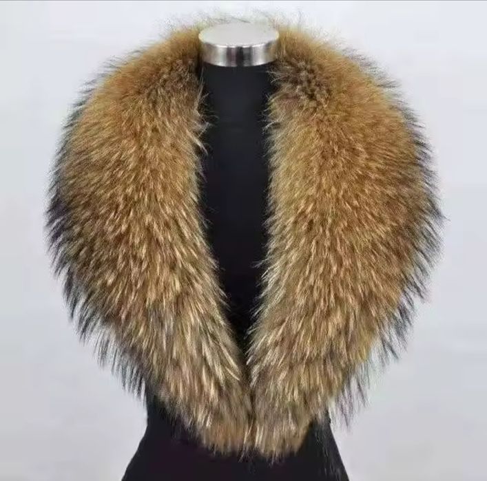 Kołnierz z lis naturalnego jenot 120 cm