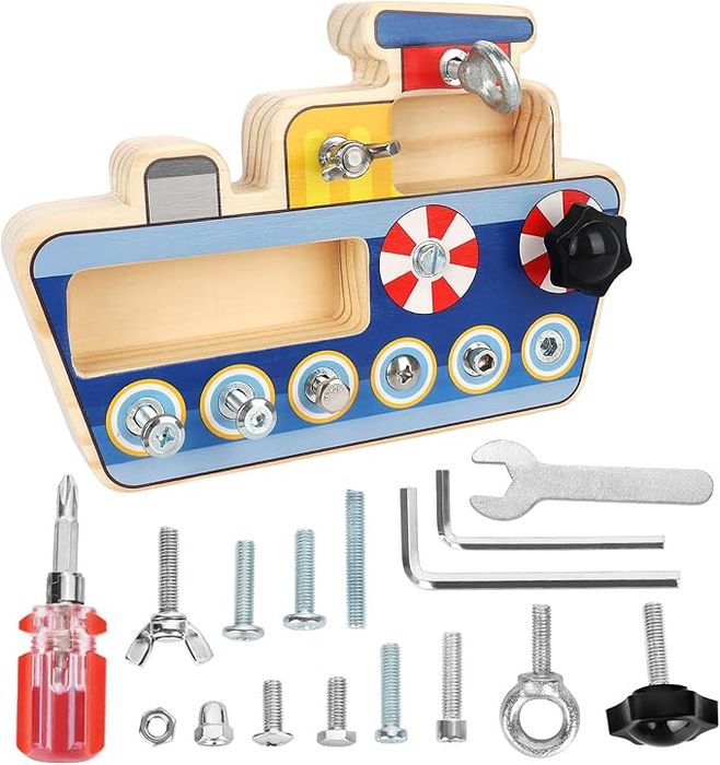 Jooheli Montessori drewniana deska wkręcana dla dzieci