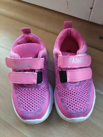 Buty sportowe, adidaski dziecięce, różowe, 25