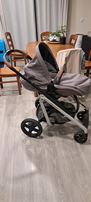 Carrinho pack trio Zélia + Alcofa + Ovo Coral cinza