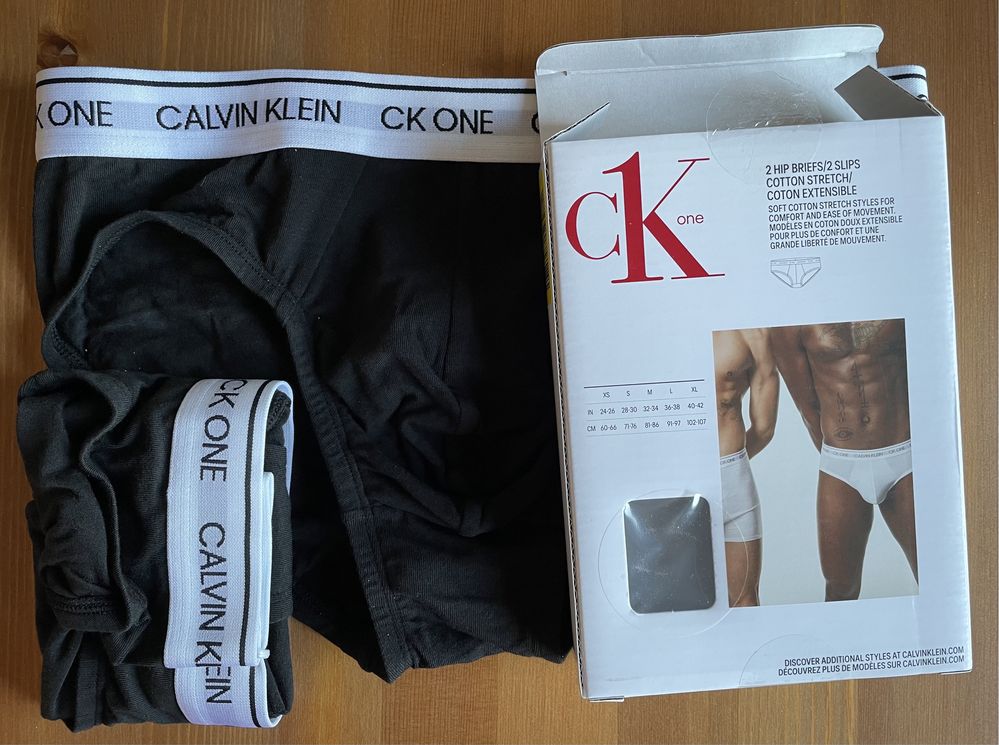 Calvin Klein Underwear HIP BRIEF 2 PACK, черные, 100% оригинал, р. S