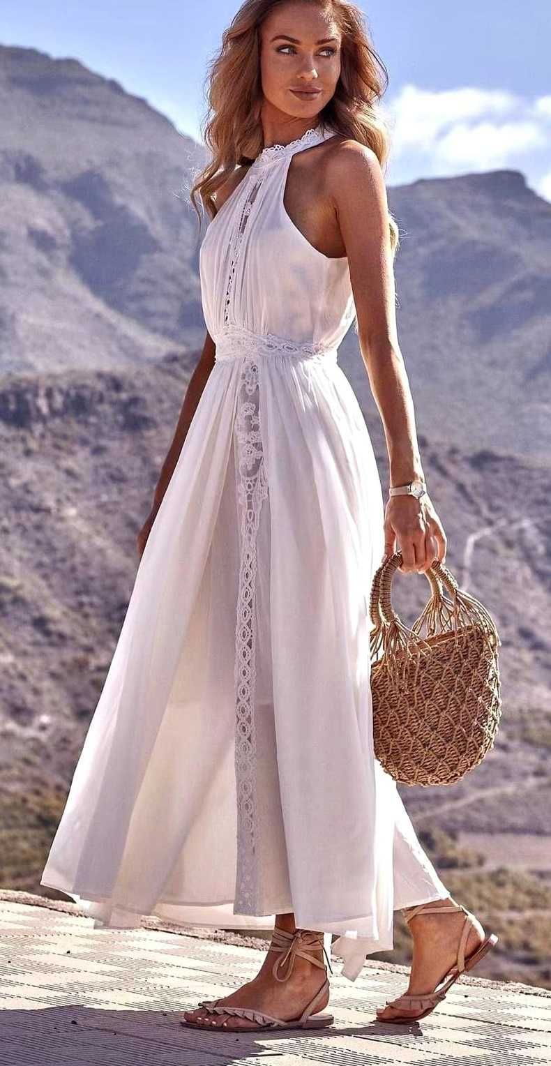 Sukienka GLORIA boho maxi r. L - idealna do sesji zdjęciowych