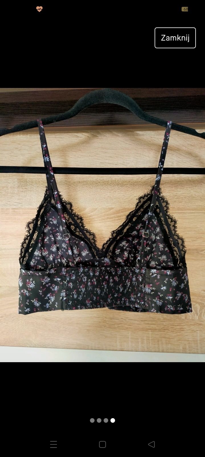 Bralet w kwiatki