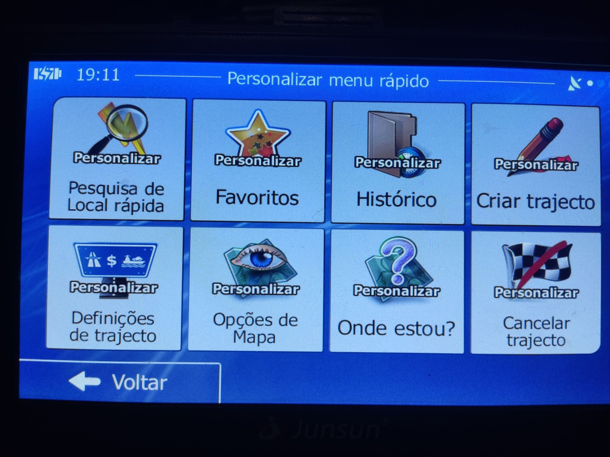 GPS Junsun 8GB para camiões