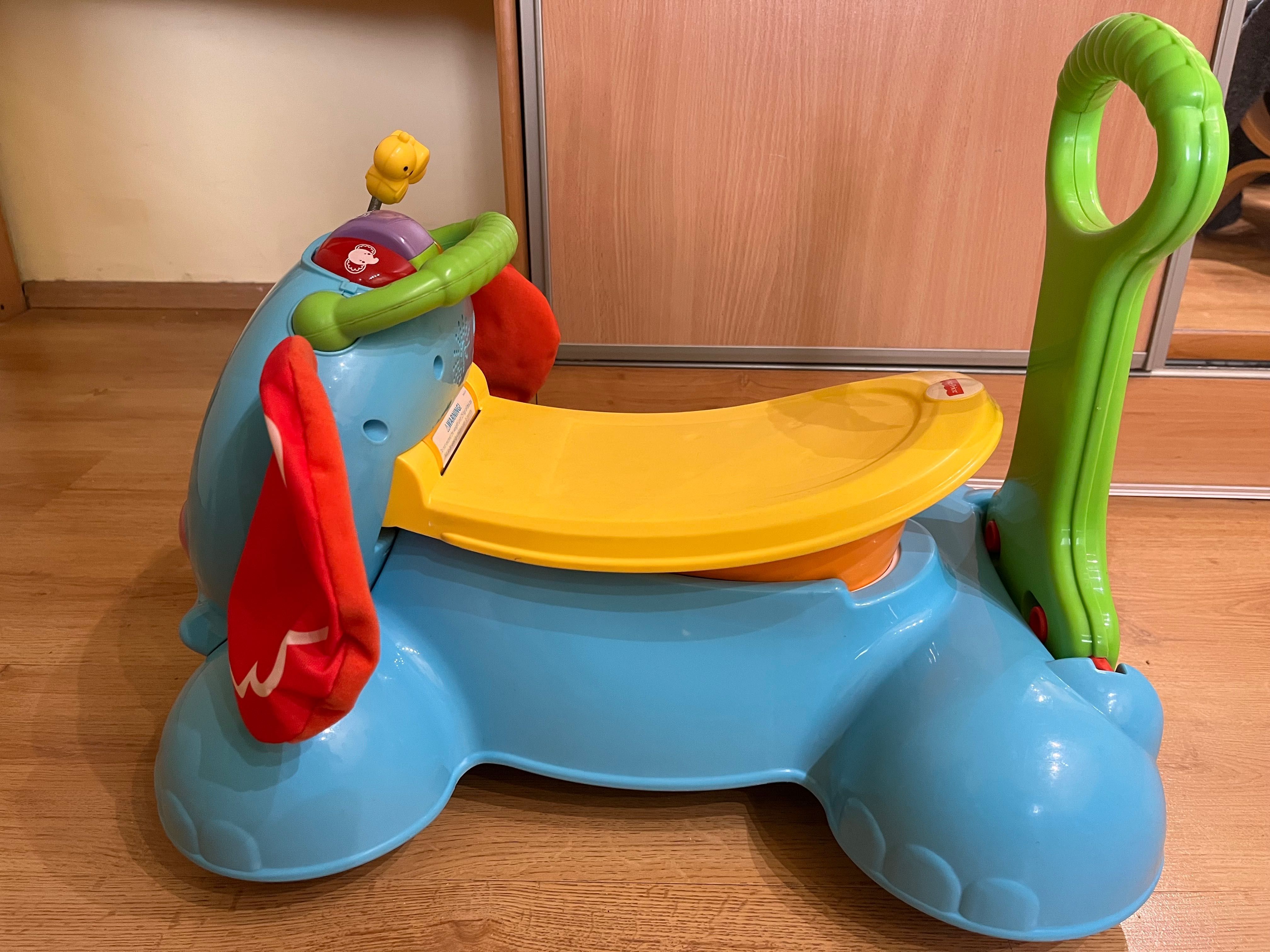 Fisher-Price Słonik-Chodzik Jeździk Skoczek 3W1