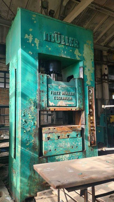 Гидравлический пресс усилием 160 T. немецкий, FRITZ MULLER ESSLINGEN