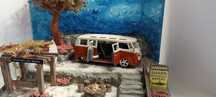 Diorama Volkswagen Van Samba