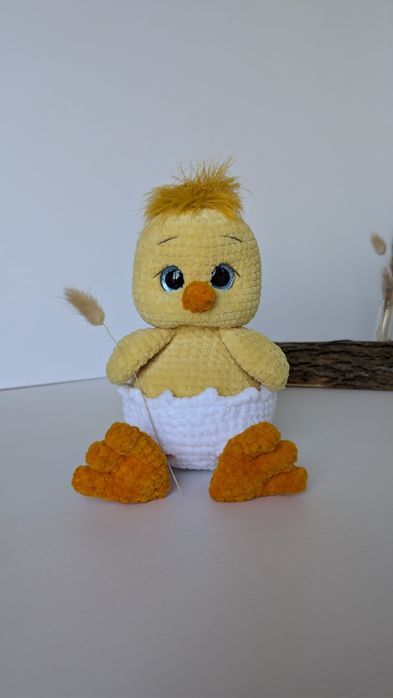 Курчатко , в'язані іграшки , в'язане курчатку