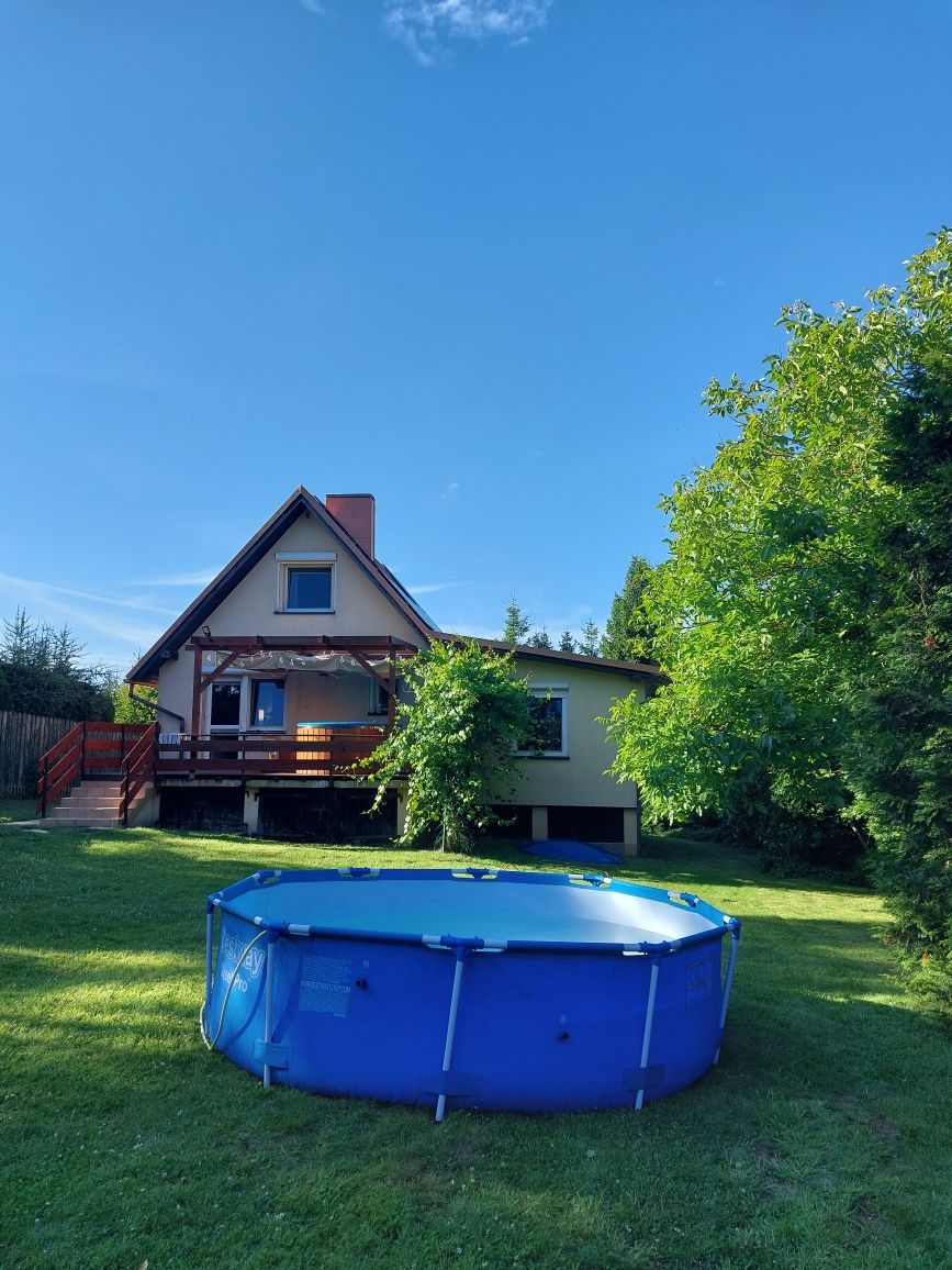 JACUZZI BALIA SAUNA dom na wyłączność KASZUBY jezioro las