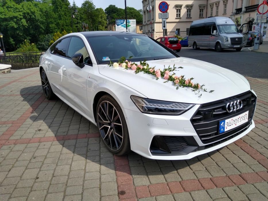 AUTO DO ŚLUBU Audi A7 białe Kalisz  Konin Turek Sieradz Ostrów Koło