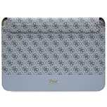 Pokrowiec Guess 4G Stripe Metal Logo na laptopa 14" - niebieski