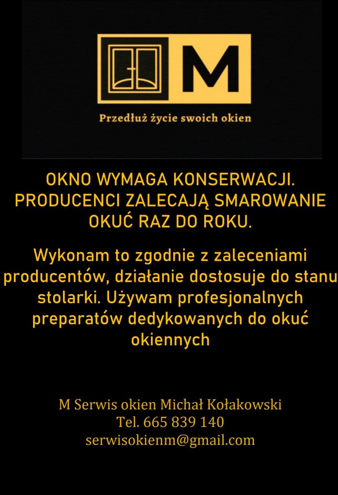Naprawa serwis okien