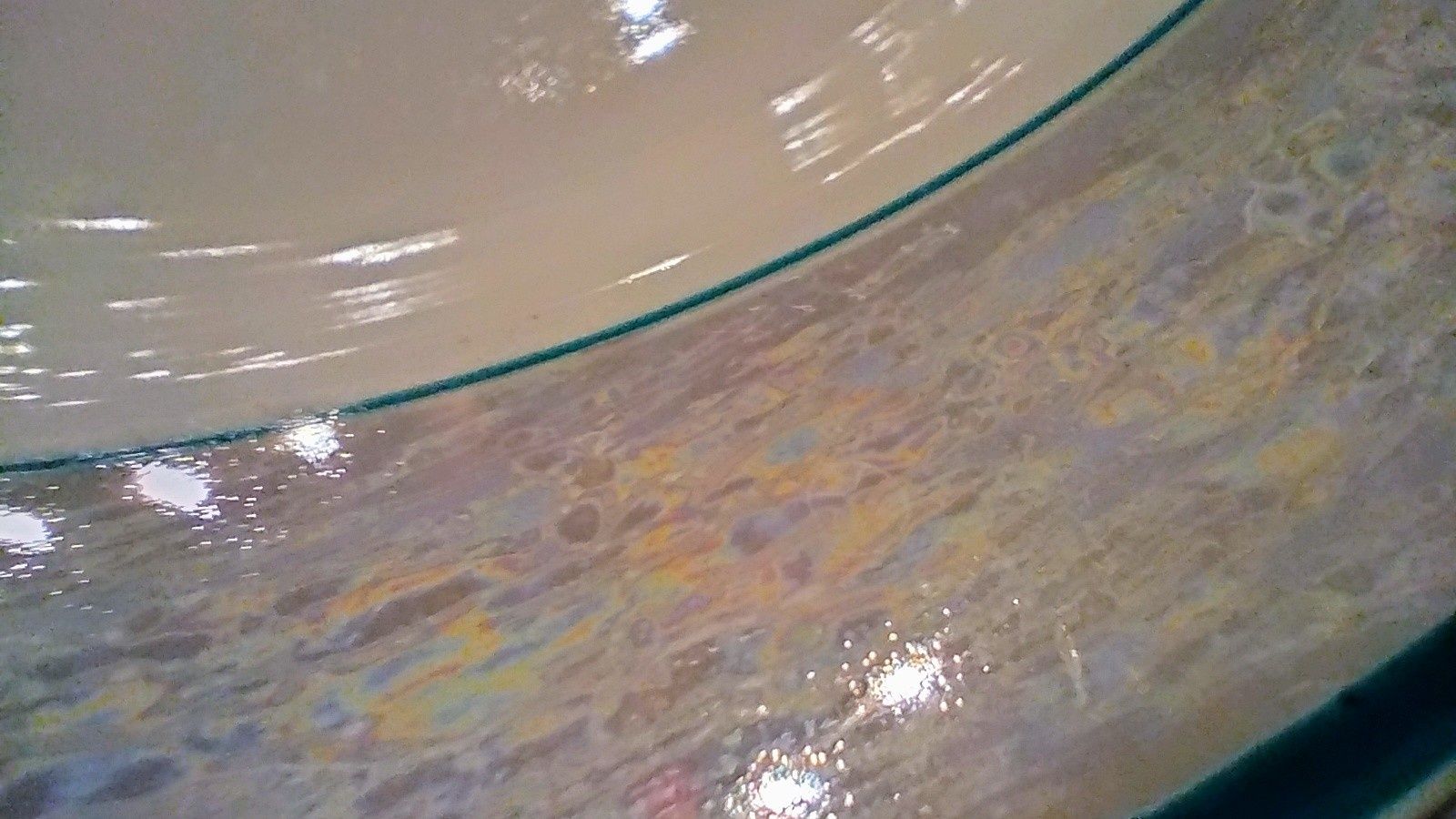 Głębokie talerze x4 perłowy brzeg Włocławek