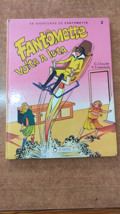 Livro Banda Desenhada Antiga "As Aventuras de FANTOMETTE"