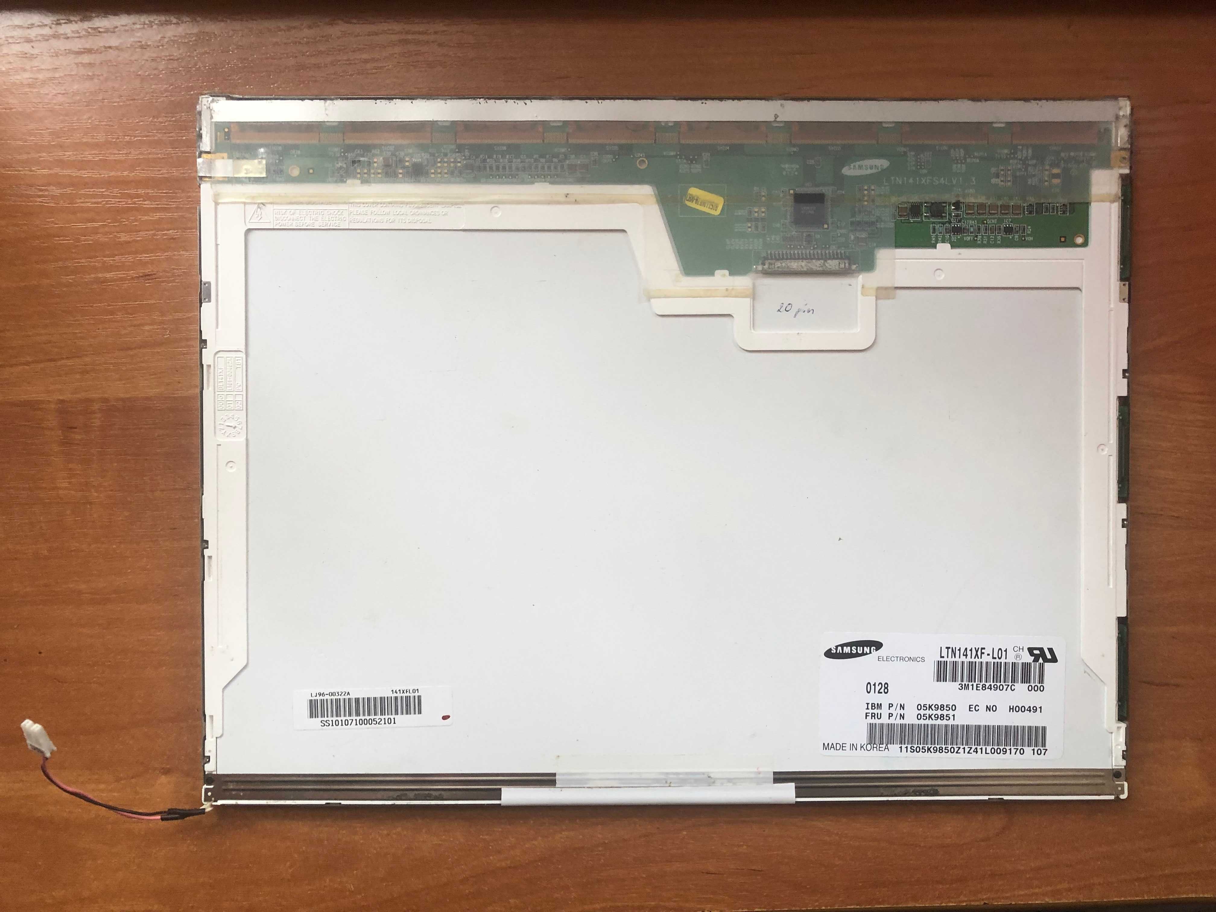 Matryca 29,8x22,7 cm - do laptopa D230s Actina - 20 pin  LTN141XF-L01