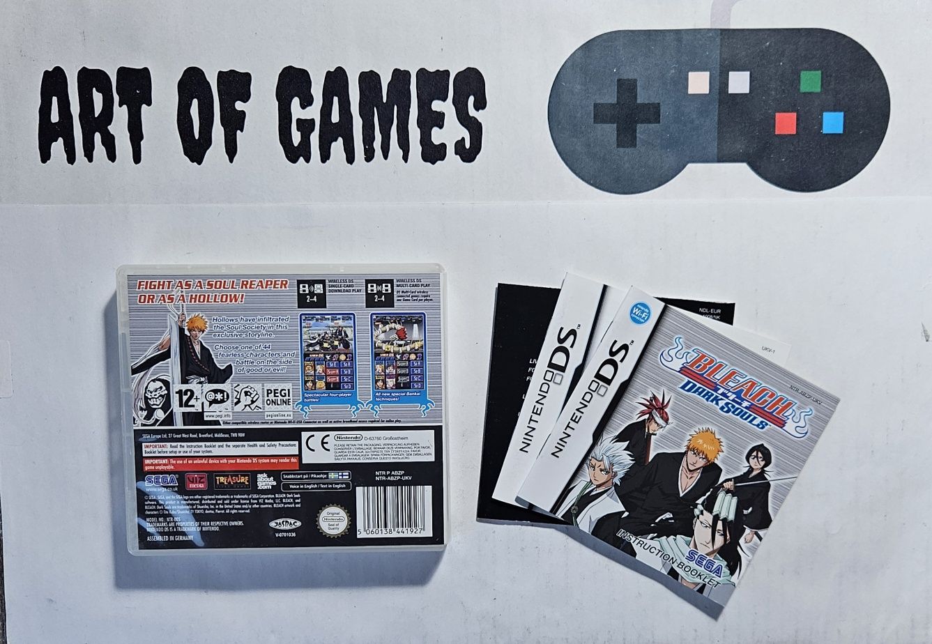 Bleach Dark Souls Nintendo DS 3DS Komplet 3xA BDB