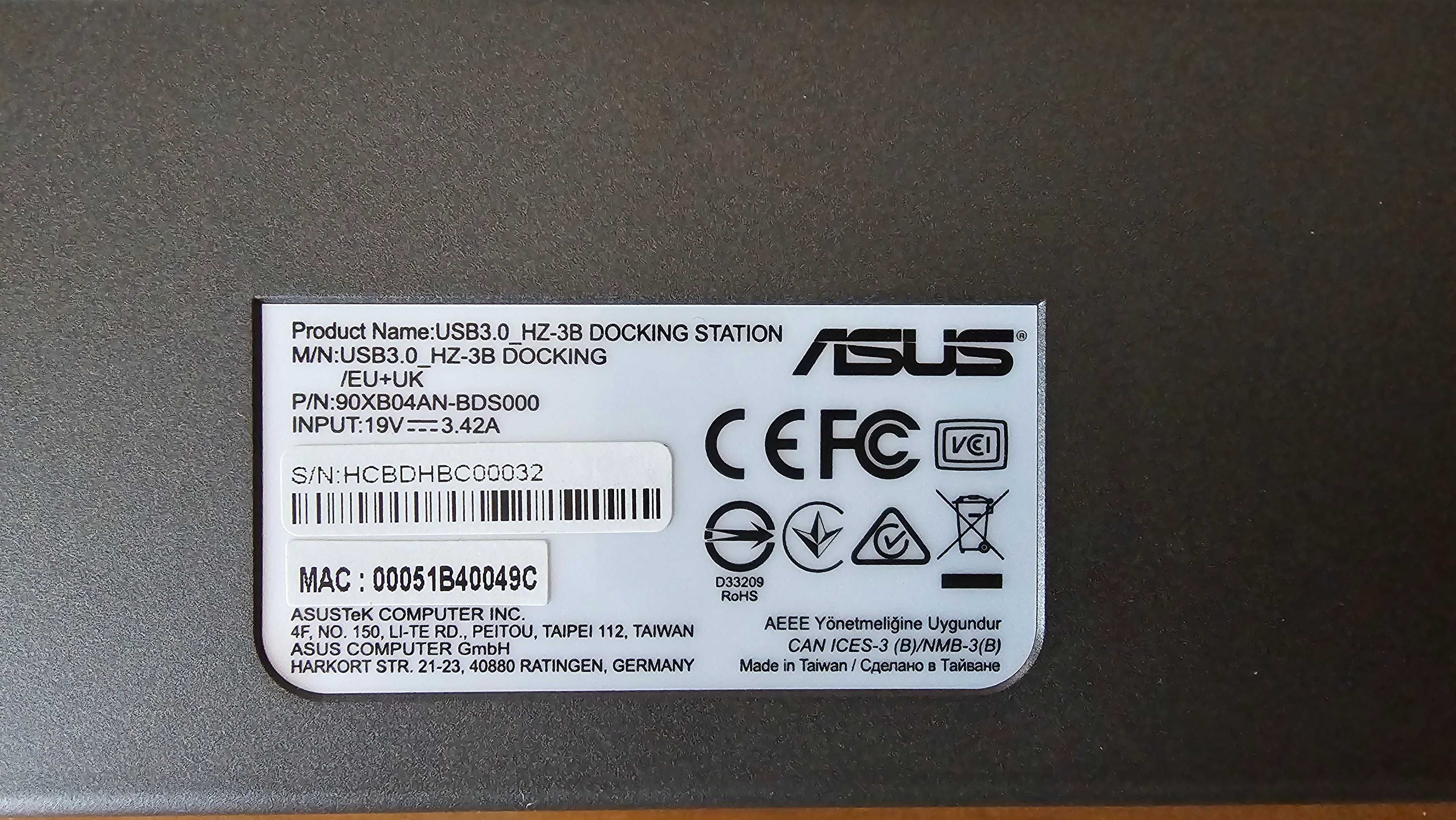 Stacja dokujaca Asus USB 3.0 HZ-3B