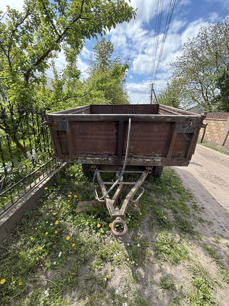 Прицеп одноосний, з доками , повність металевий, самоскид
