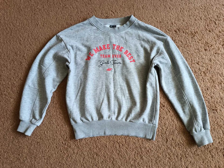 Bluza dziewczęca 4F szara