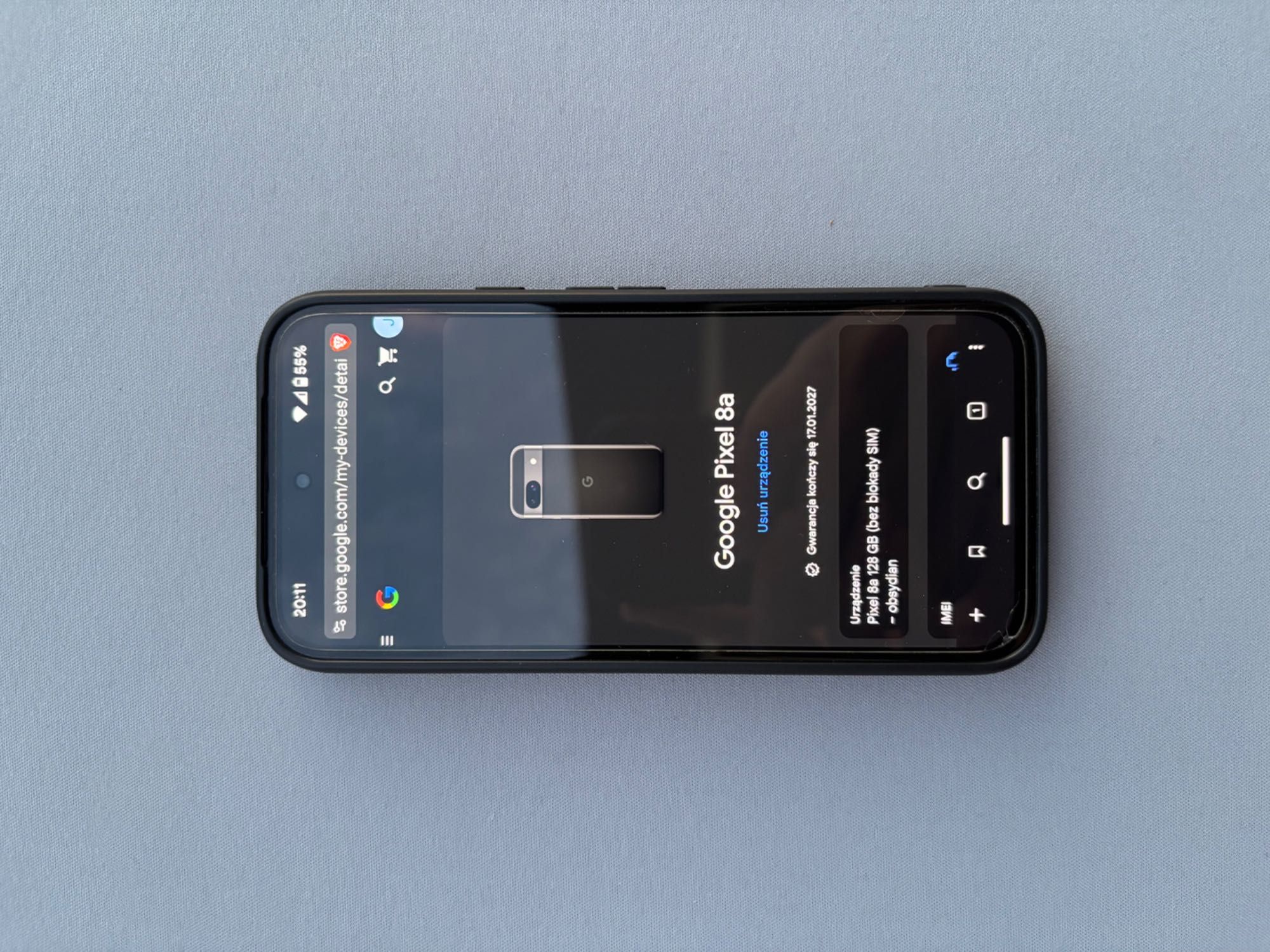Smartfon Google Pixel 8a jak nowy