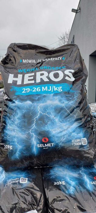 Groszek HEROS 29-26 MJ/kg węgiel eko groszek