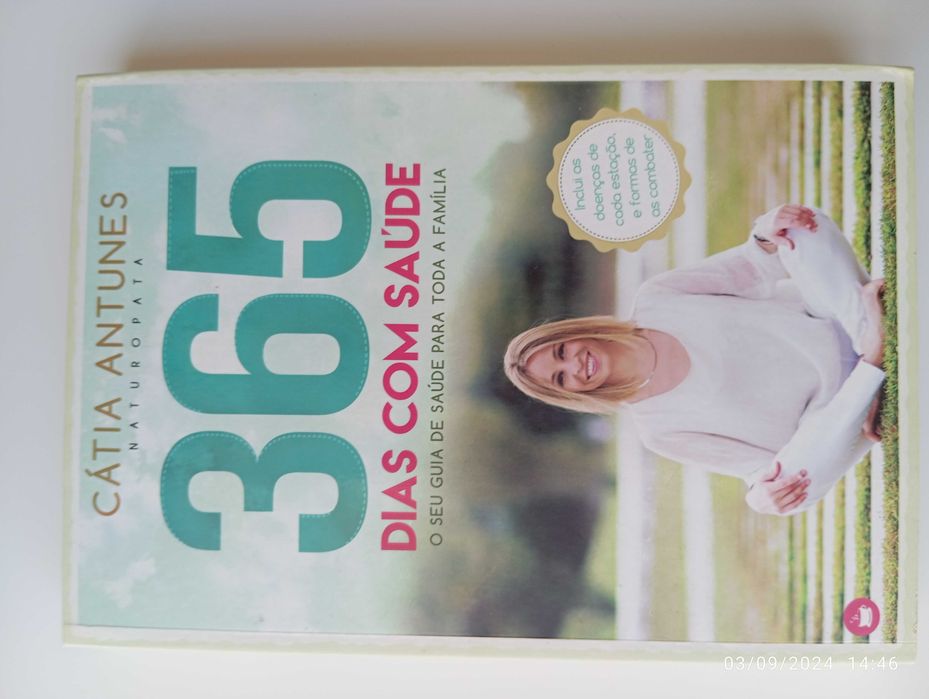 Livro "365 dias com saúde" (Cátia Antunes)