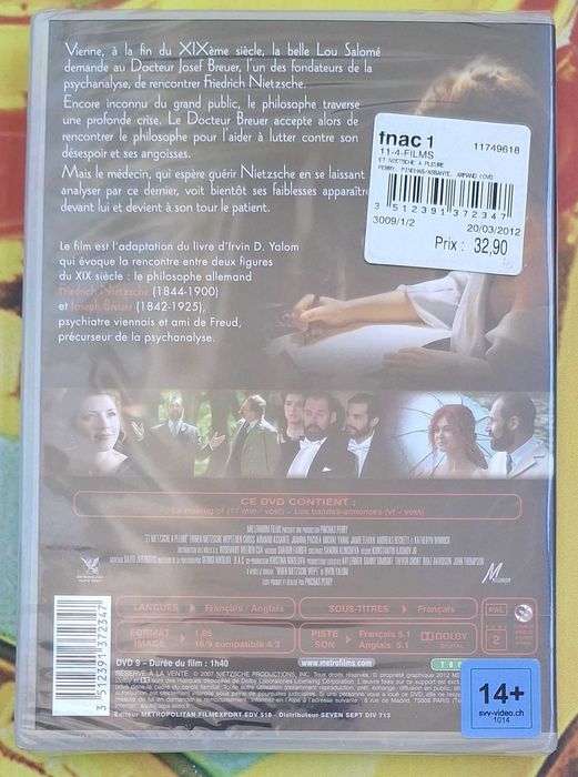 DVD - Filme - Et Nietzsche A Pleuré (Novo, original e selado)