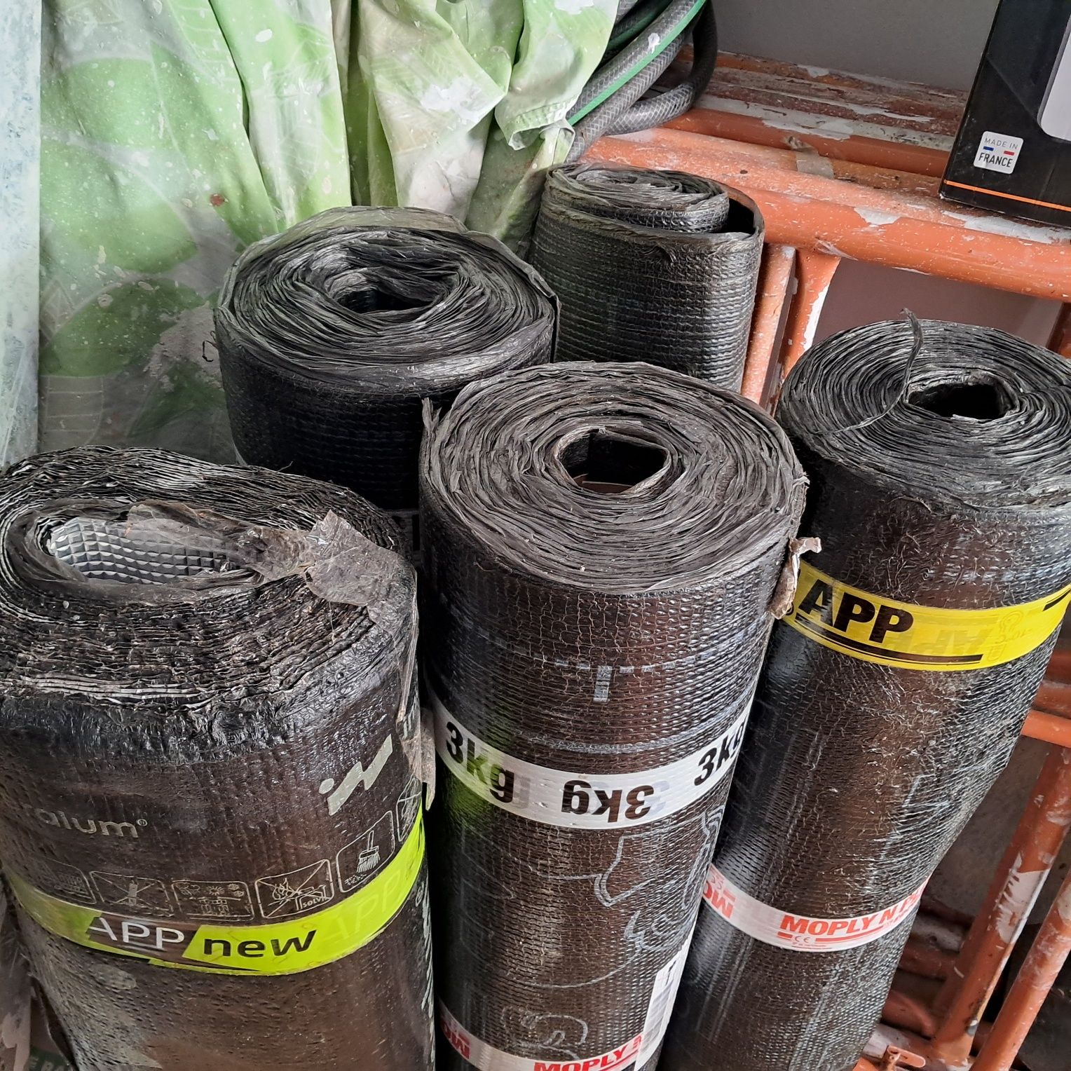 Telas alfalticaz, xisto , aluminio
