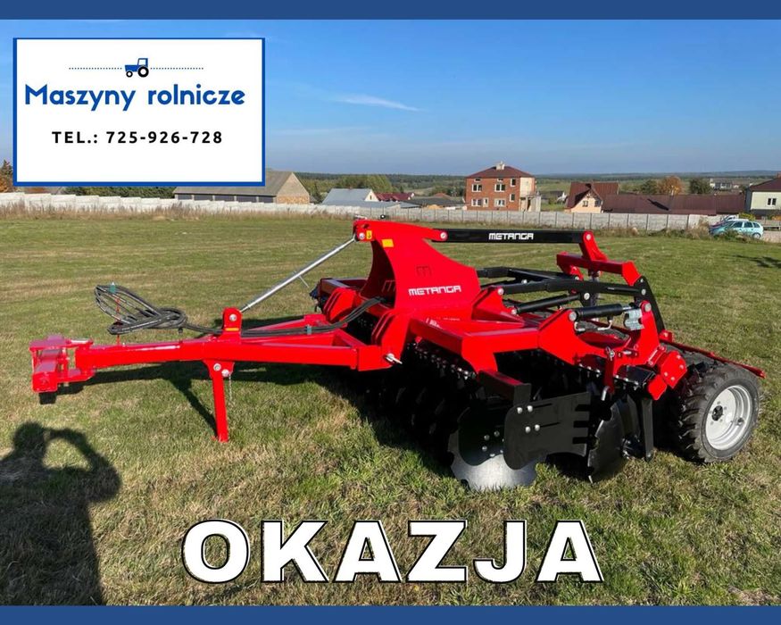 Agregat talerzowy półzawieszany METANGA 2.5-3m wał oponowy! Transport!