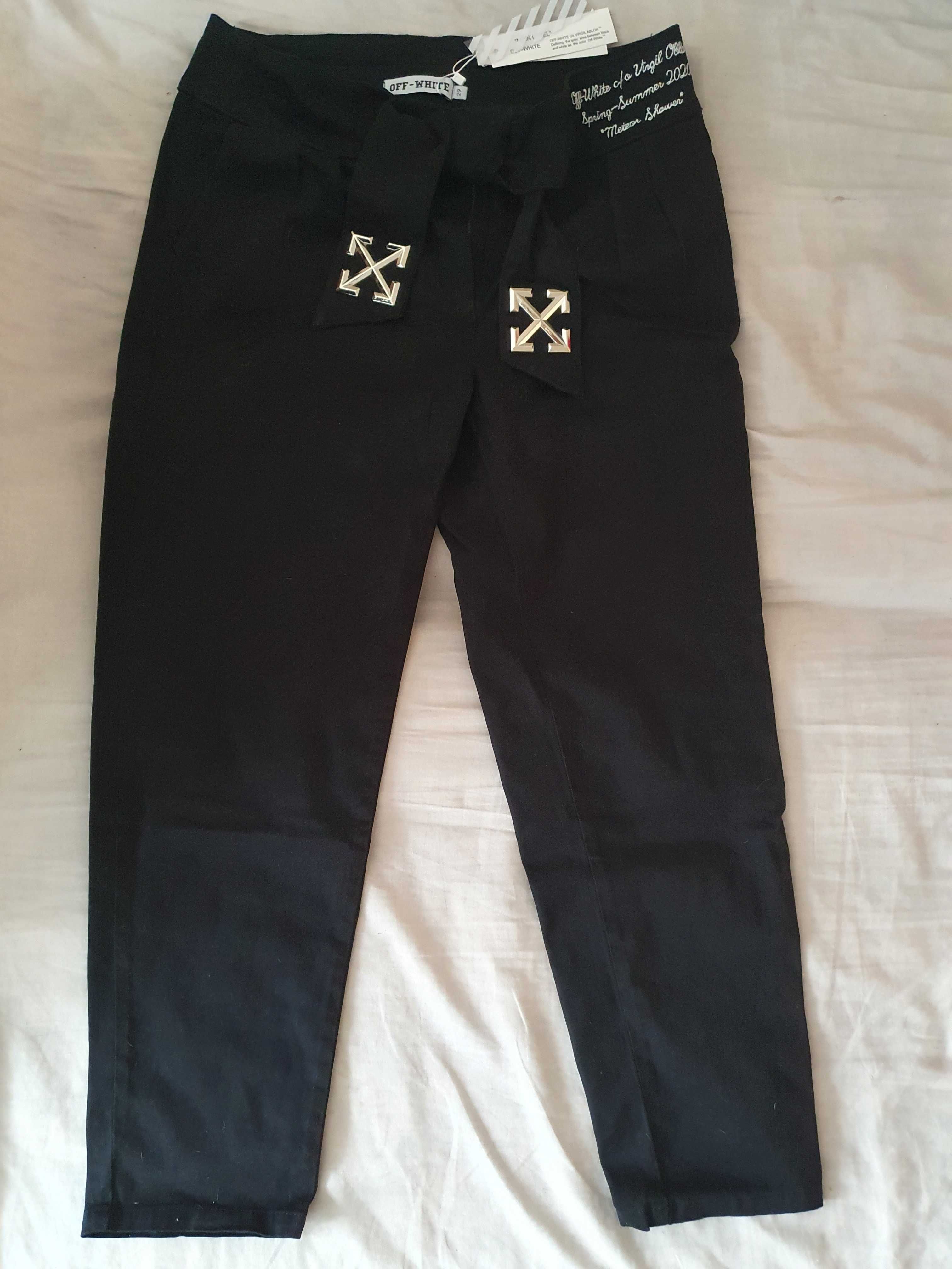 NOWE joggery spodnie damskie Off-White 29 blaszka logo super na prezen