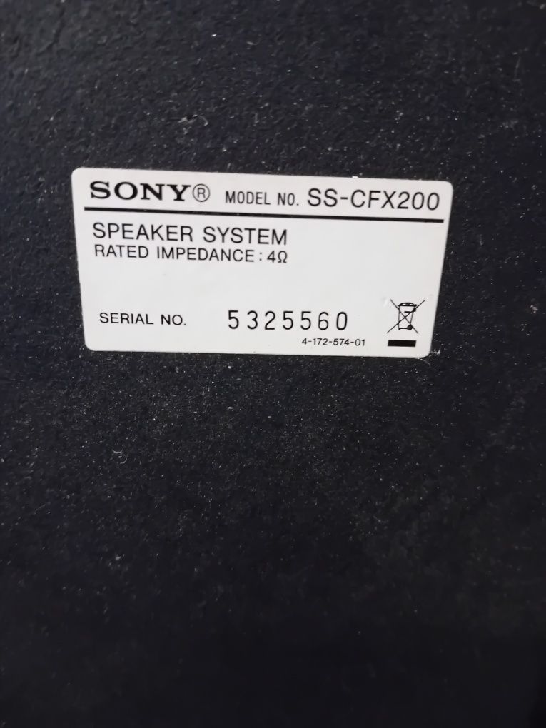 Coluna Sony 4-ohm