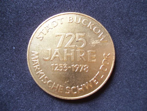Stare monety Medal DDR 225 JAhre Stadt Buckow Niemcy