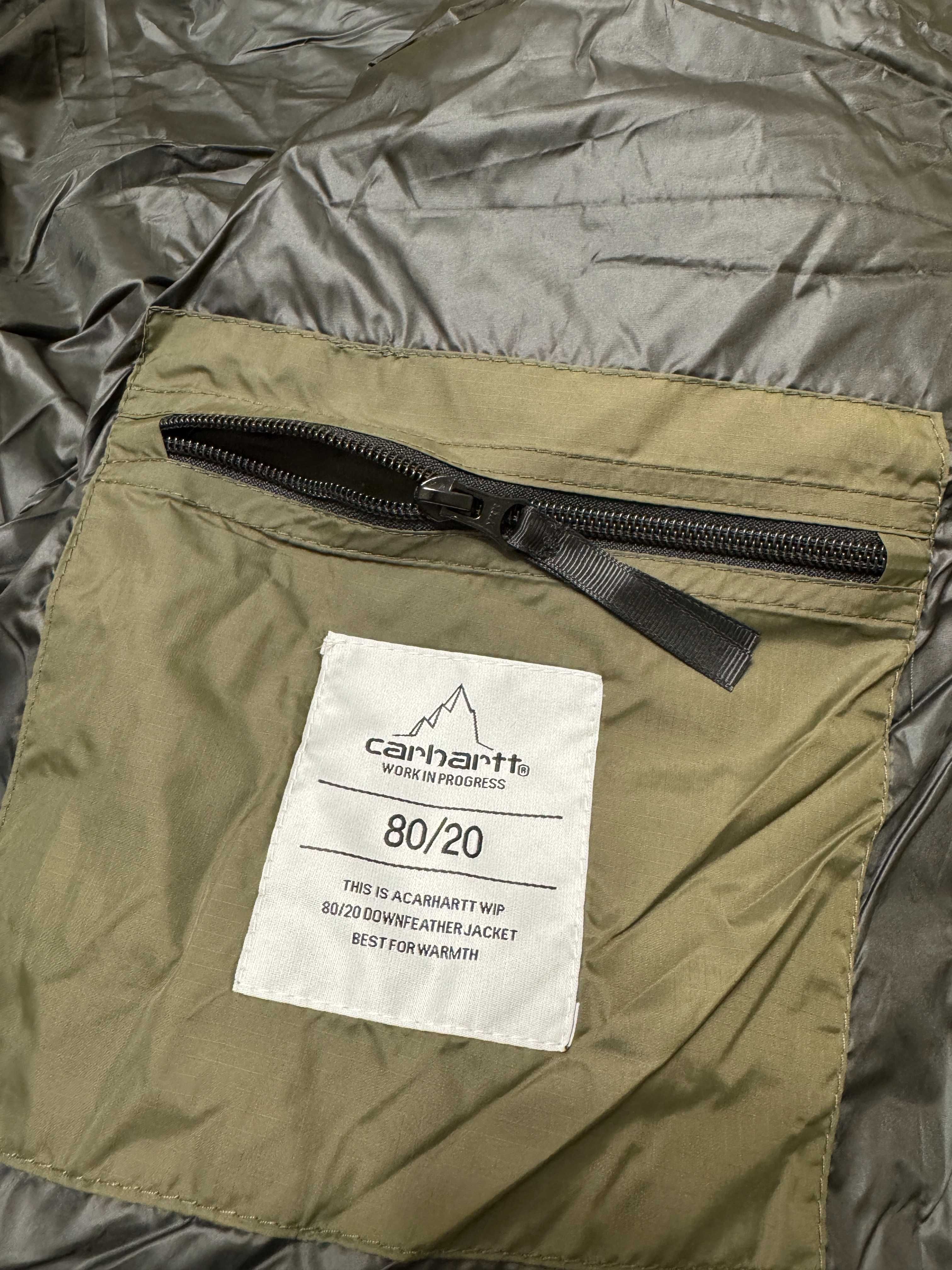Чоловіча зимова куртка пуховик Carhartt дуже теплий YKK фурнітура