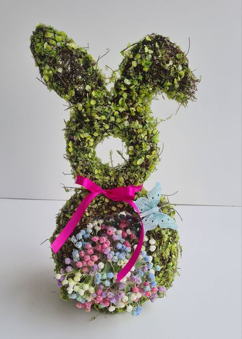 Stroik kompozycja zajączek wielkanocny wiosenny