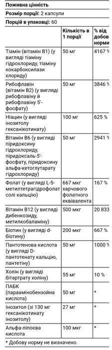Country life коферментні коензим вітаміни групи B Б coenzyme B complex