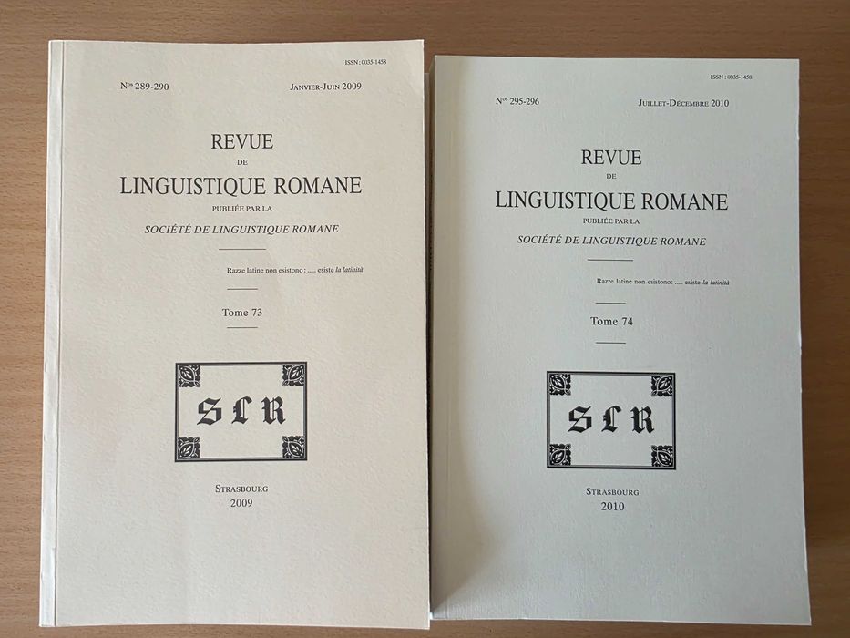 5 números da "Revue de Linguistique Romane"