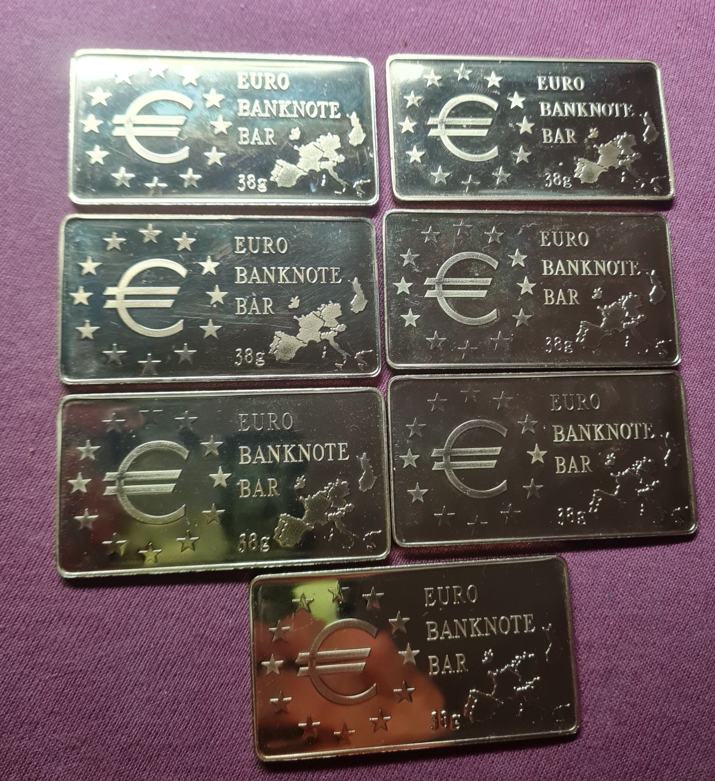 Plakiety z banknotami Euro   -  Mennica